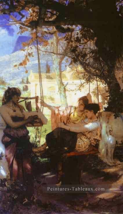 Chanson d’une fille esclave Roman Grec Polonais Henryk Siemiradzki Peintures à l'huile